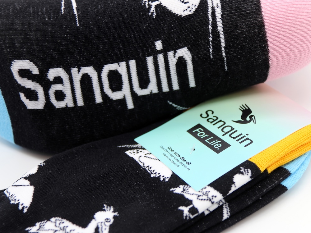 Sokken bedrukken voor sanquin